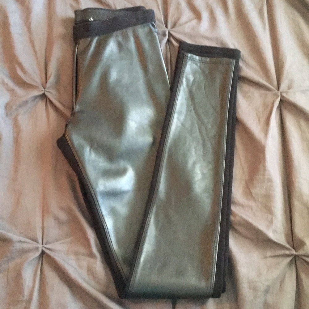 Faux leather leggings